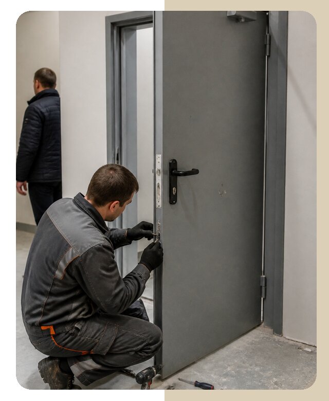 Ремонт противопожарной двери в Красноярске по цене 6604 р. | ДвериЛегко-Крс