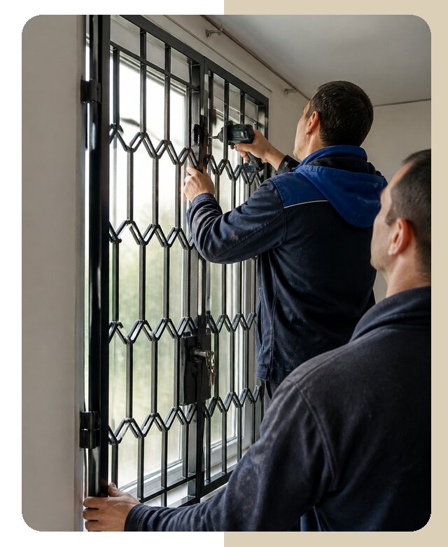 Установка распашных решеток в Красноярске цена от 6604 р. | ДвериЛегко-Крс
