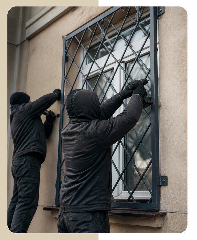Установка антивандальных решеток на окна в Красноярске